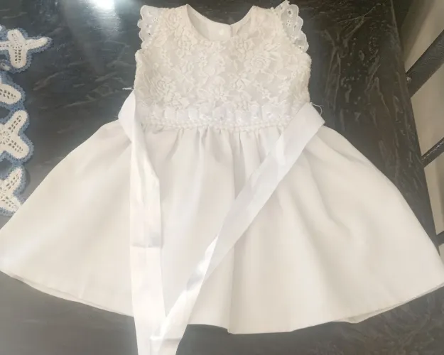 Vestidinho Branco Pra BEBÊ