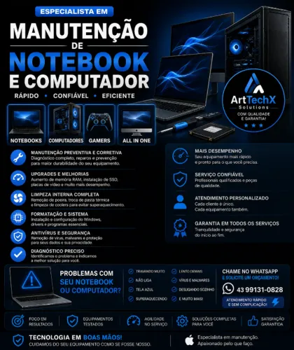 Manutenção de Computadores e Notebooks