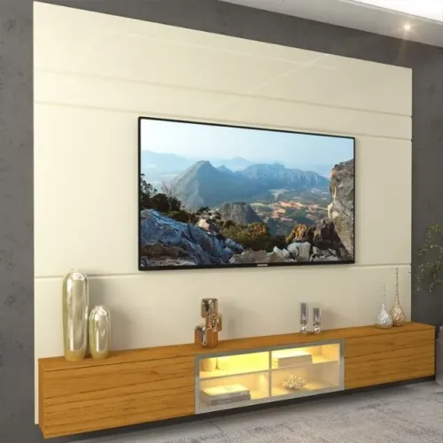 PAINEL LUMINARE + NICHO LUMINARE 2,20M  100% MDF. PRONTA ENTREGA.