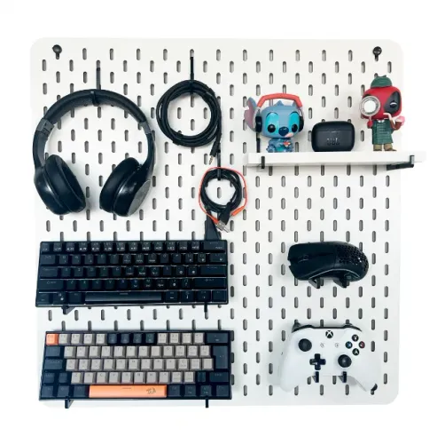 Peg Board Sou Design Branco/Preto 59x59cm