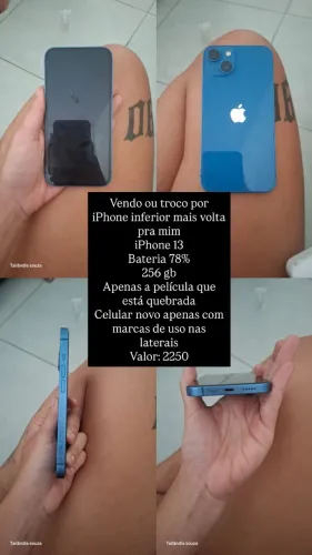 Vendo ou troco por iPhone inferior mais volta