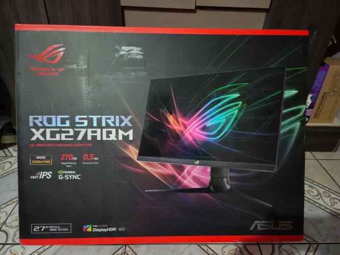 Monitor Asus ROG STRIX XG27AQM 270hz QHD 2560X1440 tela IPS TOP de linha