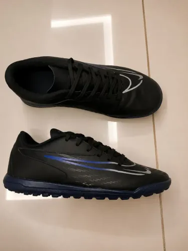 Chuteira Nike society Gx,Oficial de cor azul e preto