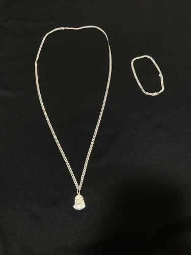 Corrente e pulseira prata 925