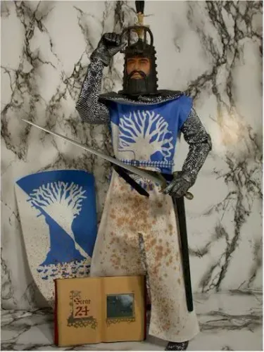 Action Figure/Boneco Sir. Bedevere. Monty Python. Sideshow. 1/6. ORIGINAL. COM CAIXA.