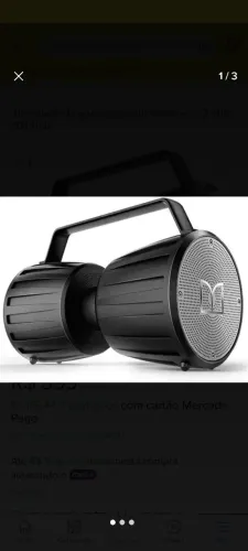 Caixa de som marca Monster, altíssima qualidade, com resistência a água. Modelo Ipx7 40w