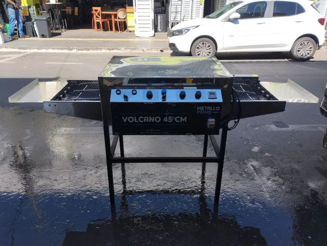 Forno de pizza esteira Volcano 45 cm semi novo