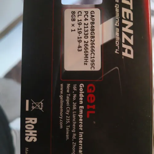 Memoria ram ddr 8 gigas 2666 mhs