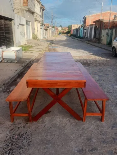 Messa e cadeiras dobrável
