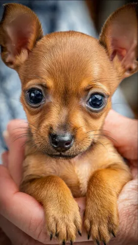 Pinscher aceito cartão