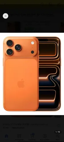 iPhone 17 pro Max 512gb laranja ZERO