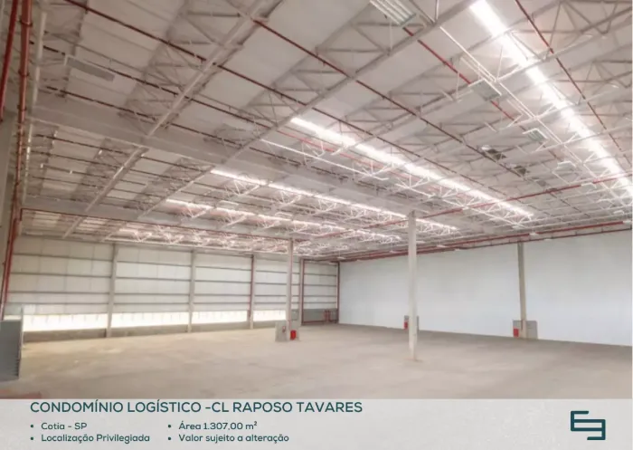 Galpão para alugar em Cotia/SP com 1.306,80 m² em condomínio logístico