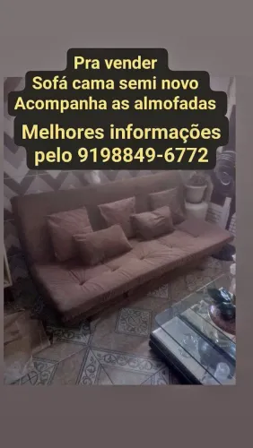 Vendo sofá cama semi novo