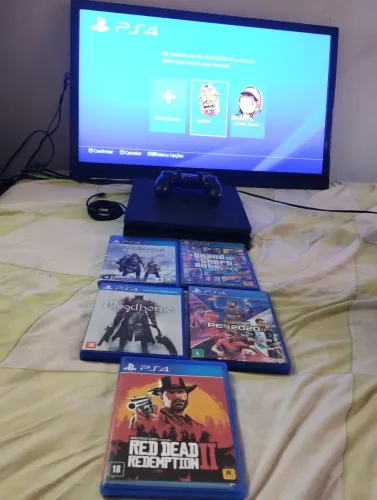 Ps4 + tv 32 zero completao zero com todos os acessórios podemos testar tudo na hora 