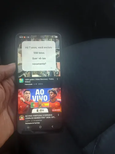 Vendo um celular da Samsung muito novo no valor de 450 só hoje
