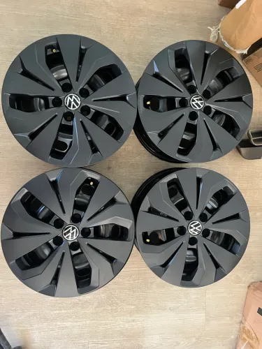 Rodas com calotas Aro 16  Novas, SEM USO- VW Nivus, Polo, Virtus 