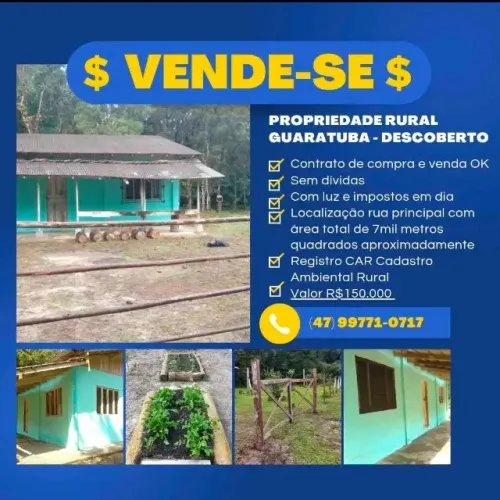 Propriedade Rural com + ou - 7.000m²