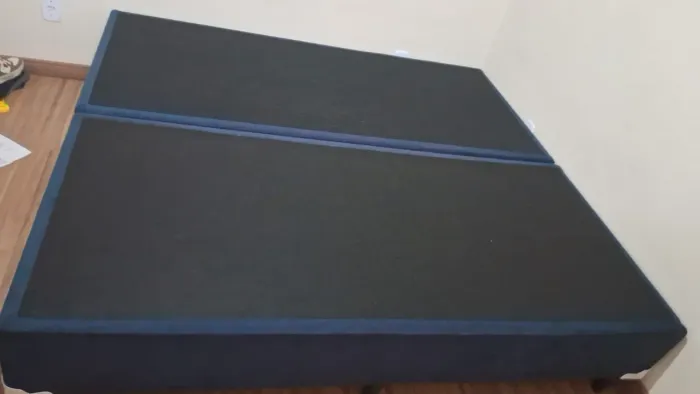 Duas Cama Box Base Solteiro Suede Azul 88 X 188 X 40 / venda somente pessoalmente.