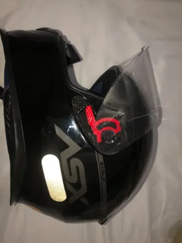 Capacete ASX EAGLE SV SOLID PRETO BRILHANTE 58-60