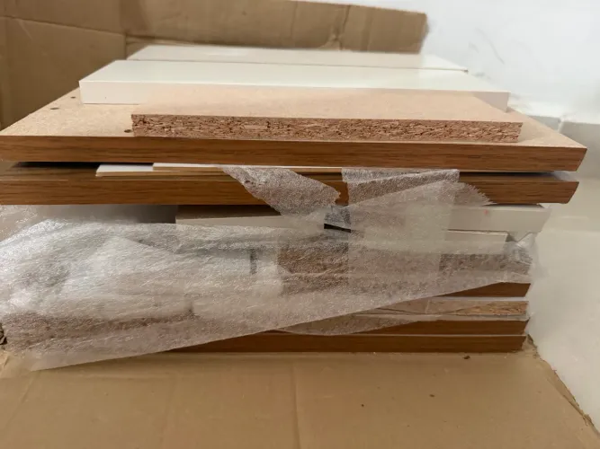 Mesa de cabeceira suspensa gaveta, kit 2