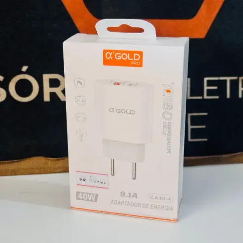 Fonte Turbo 40W - entrada USB-C + entrada USB