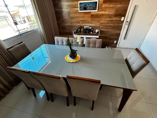 Mesa 8 Cadeiras 1,10 x 2,20 Metros