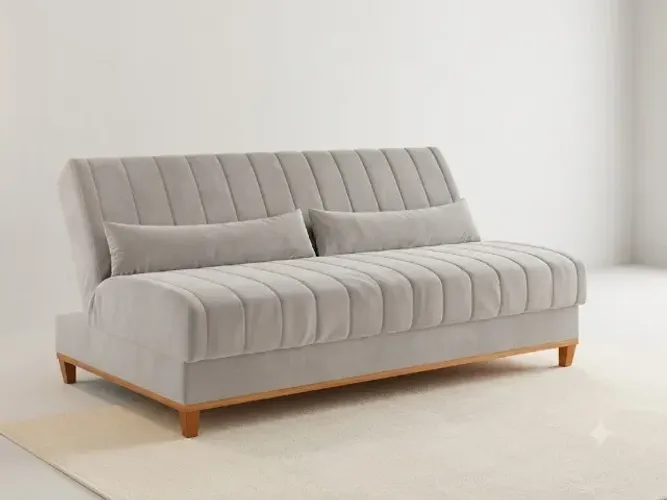 Sofá Cama Duna Na Cor Marfim - A Pronta Entrega