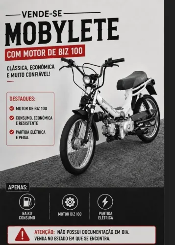 Mobylete motor de biz 100