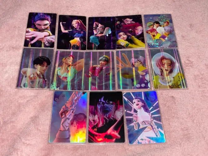 Coleção Completa Kpop Demon Hunters Mcdonalds Cartas Cards