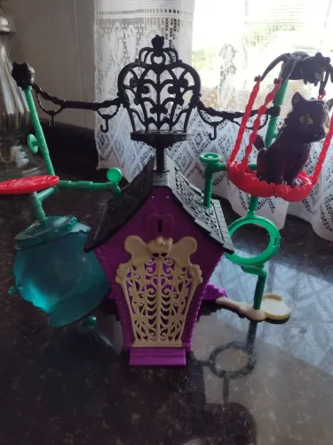 playset monster high, gato da clawdeen wolf