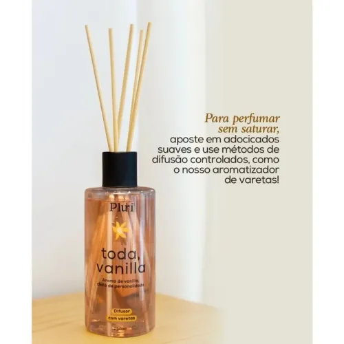 Difusor varetas de ambiente baunilha/ vanilla Pluri