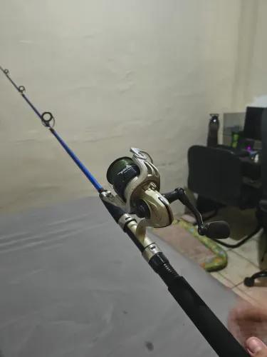 Vara de pesca e molinete