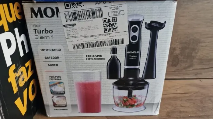 Mixer Mondial Turbo 3 em 1