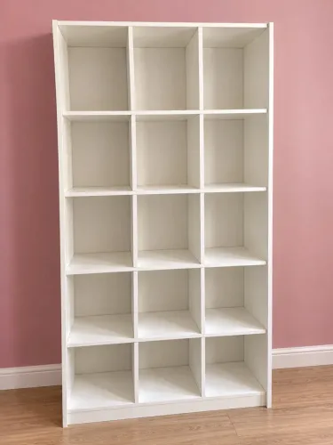 Armário Colmeia Branco MDF - 15 Nichos | Organizador Multiuso
