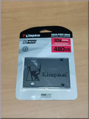 SSD Kingston 480GB A400 para computadores portáteis 