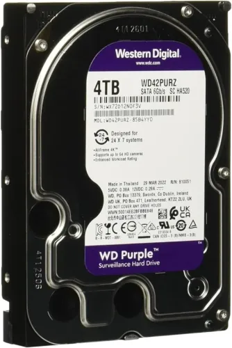 Disco Rígido Wd Purple Hd 4tb Para Cftv Wd40purz