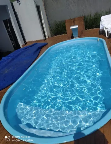 PISCINA SILVER 8 MTS COM LED AZUL DE BRINDE - INSTALAÇÃO RAPIDA