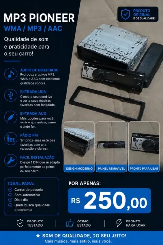 Rádio MP3 pioneer