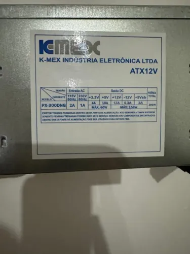 Fonte 200w K-Mex PX-300DNG 24 Pinos
