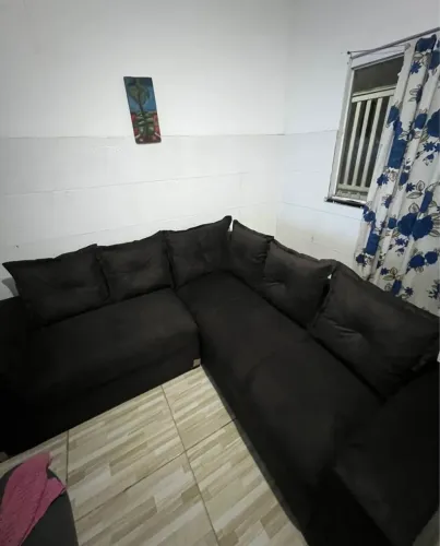 Sofá canto preto