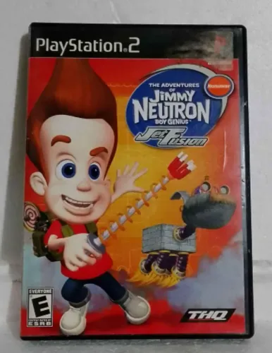 Jogo de PS2 the adventures of j immy neutron boy Genius jetfusion