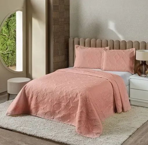 Kit Cobre Leito Para Cama De Casal Queen 3 Peças Dupla Face