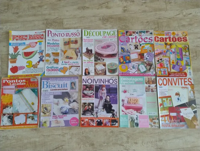 Lote de revistas de artesanato