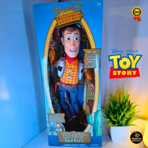 Boneco Xerife Woody 45 cm | Original | Toy Story (Disney Pixar®) Action Figure
