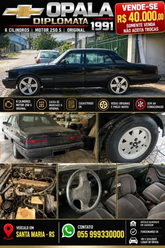 Chevrolet Opala Diplomata/diplom. SLE 4.1/2.5 1991