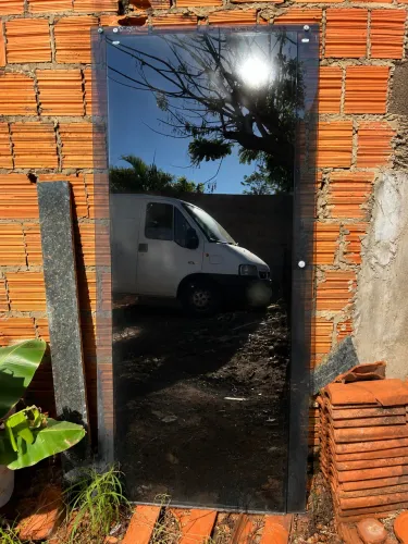 PORTA DE VIDRO BLINDEX, 2 FOLHAS DE TAMANHO DIFERENTE