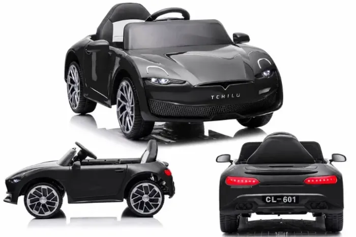 Carrinho Elétrico Jet Panther 12V - Luzes de LED, Sons, Entrada USB, Portas Abrem