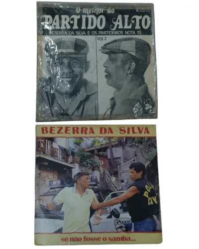Lote 2 discos de Vinil Bezerra da Silva/Partido Alto/