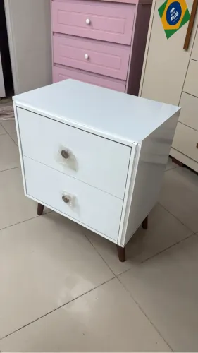 Mesa de cabeceira 2 gavetas nova a pronta entrega 