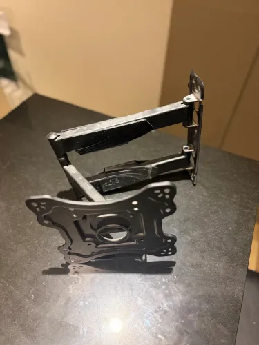 Suporte Articulado de Parede para TV e Monitor (Aço Carbono Preto)